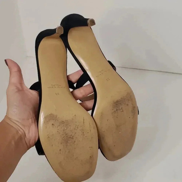 Mansur Gavriel Suede Navy Mule 38 - Picture 7 of 9